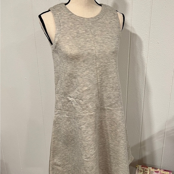 NWT Madewell The Anytime Scuba Heather Gray Dress - Picture 8 of 9